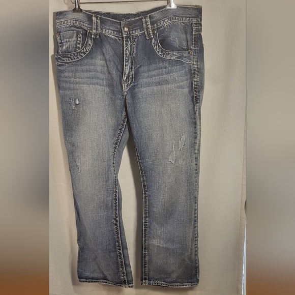 Axe & Crown blue Jeans boot Fit.W38 L.32 - Picture 1 of 5